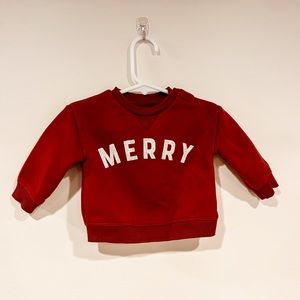 Little Co. “MERRY” Crewneck